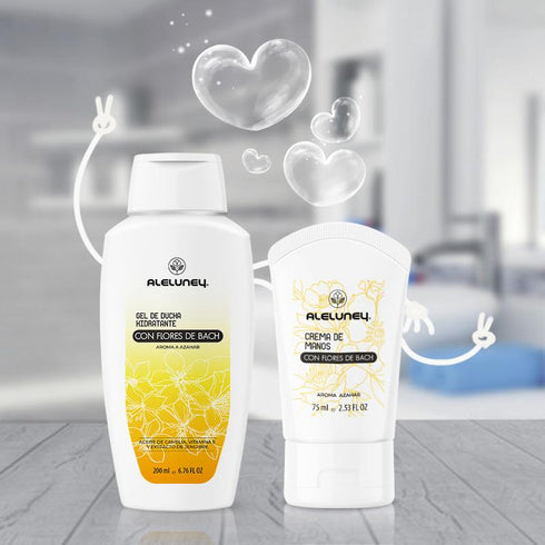 Pack Gel de ducha refrescante y crema manos azahar